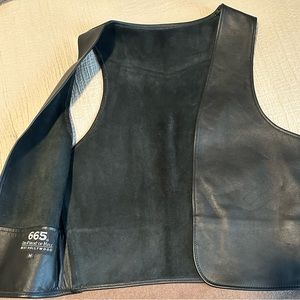 Halloween Fetish 365 Thick Leather Vest Open Cut Out For Muscles XS 34" Chest
